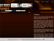 Tablet Screenshot of kominki.creon.pl